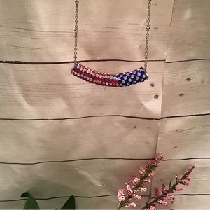 #195 American Flag Necklace